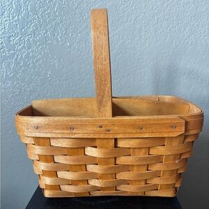 Longaberger Handwoven Utility Basket with Divider Dresden Ohio 1995